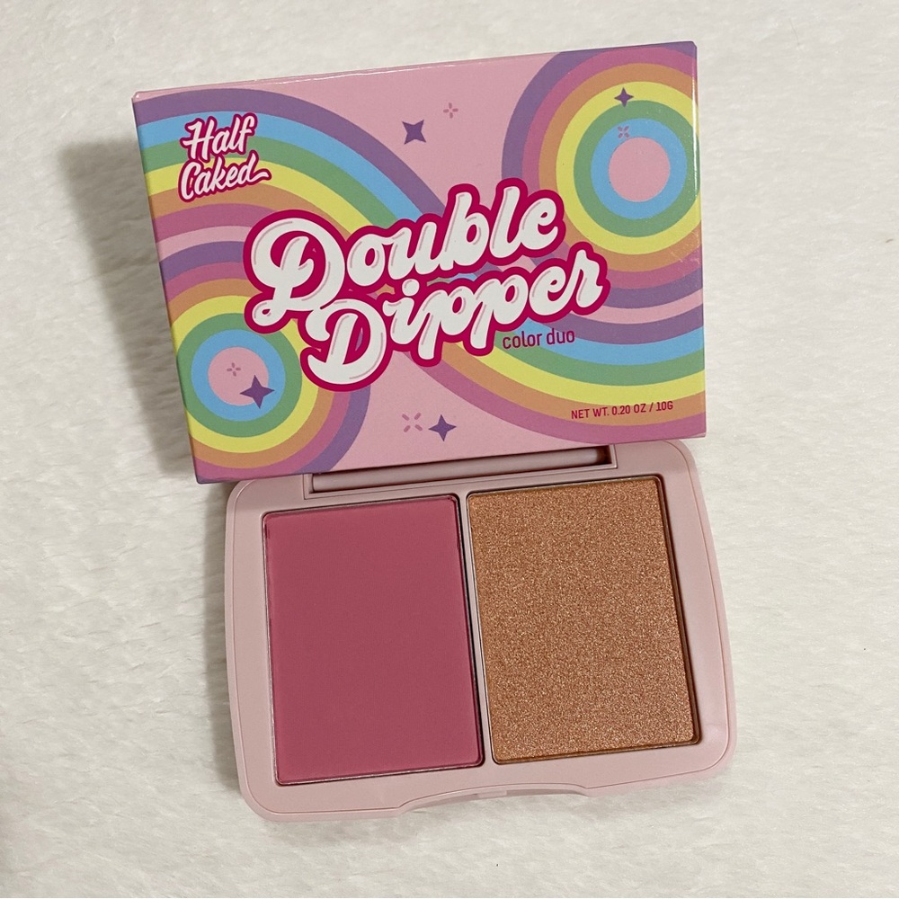 Half Caked Double Dipper Blush & Highlighter Palette